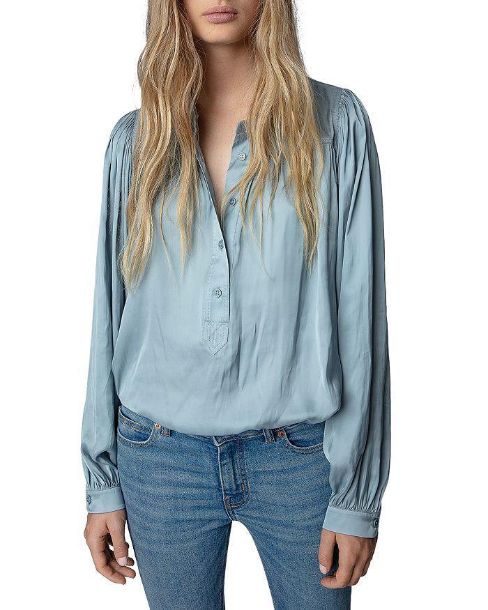 商品Zadig&Voltaire|Tigy Satin Blouse,价格¥1495,第7张图片详细描述