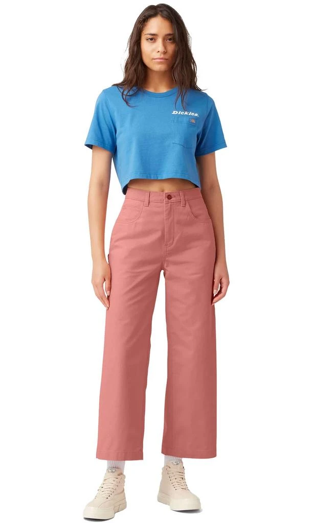 商品DICKIES|(FPR04S2R) Cropped Carpenter Pants - Stonewashed Rosette,价格¥285-¥291,第3张图片详细描述