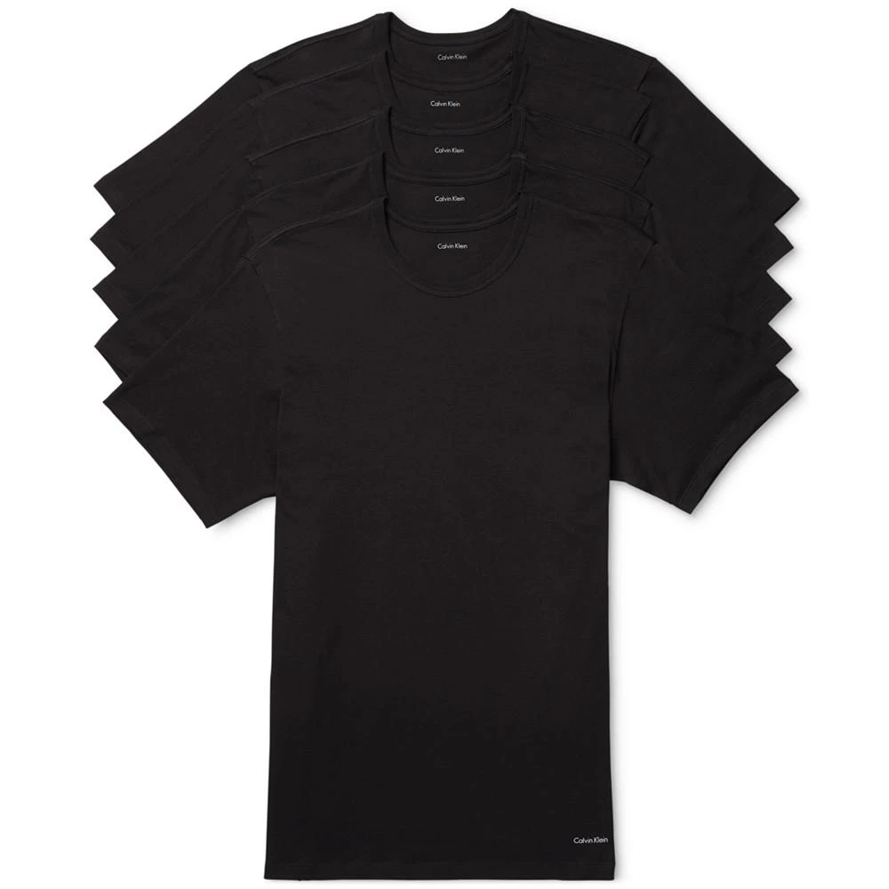 商品Calvin Klein|Men's 5-Pk. Cotton Classics Crew Neck Slim Fit Undershirts,价格¥521,第1张图片