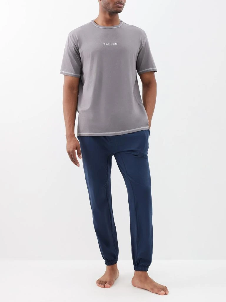 商品Calvin Klein|Logo embroidery cotton-blend pyjama top,价格¥152,第2张图片详细描述