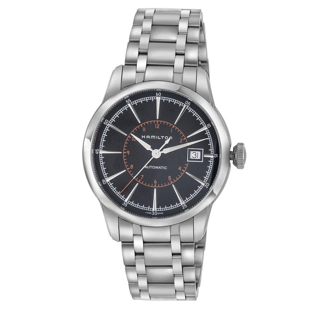 商品Hamilton|Hamilton American Classic Railroad Stainless Steel Automatic Men's Watch H40555131,价格¥4364,第1张图片