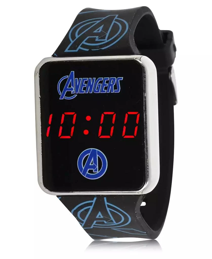 商品Accutime|Avengers Kid's Touch Screen Black Silicone Strap LED Watch, 36mm x 33 mm,价格¥128,第1张图片