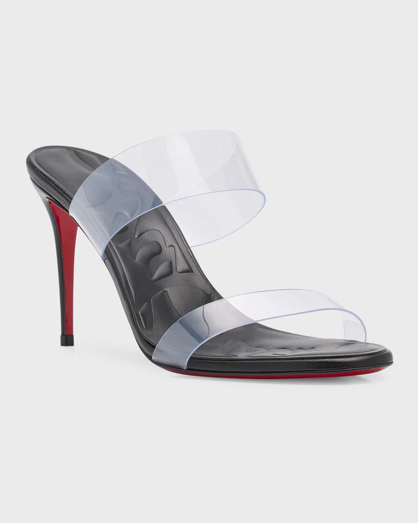 商品Christian Louboutin|Just Loubi Clear Red Sole Slide Sandals,价格¥6924,第2张图片详细描述