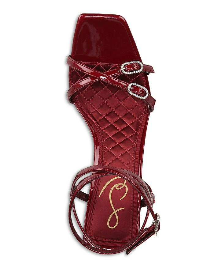 商品Sam Edelman|Women's Trevin  Crystal Buckle High Heel Sandals,价格¥724,第3张图片详细描述