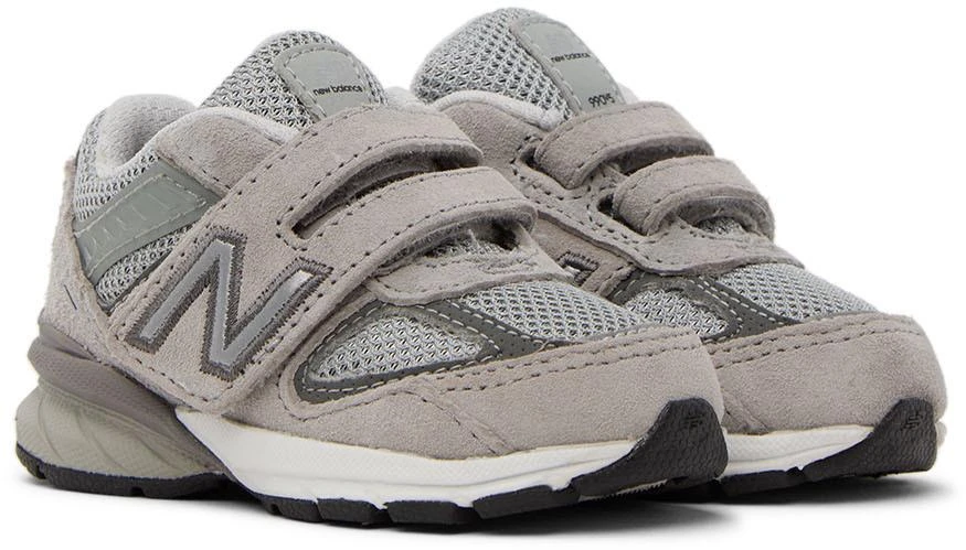 商品New Balance|Baby Gray 990v5 Hook & Loop Sneakers,价格¥642,第4张图片详细描述