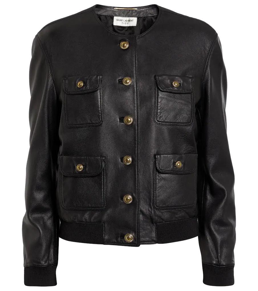 商品Yves Saint Laurent|Leather jacket,价格¥31047,第1张图片