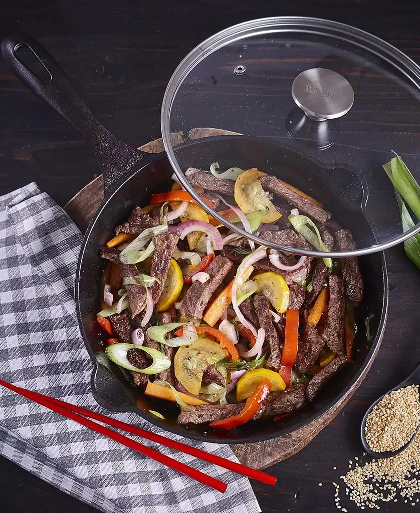商品Victoria|Glass Lid with Stainless Steel Knob for 10" Skillet,价格¥135,第4张图片详细描述