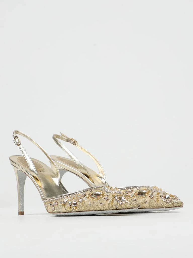 商品Rene Caovilla|Rene Caovilla Aretha slingbacks in nylon with jewel crystals,价格¥4187,第2张图片详细描述