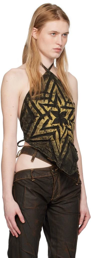 商品Masha Popova|SSENSE Exclusive Brown Denim Tank Top,价格¥896,第2张图片详细描述