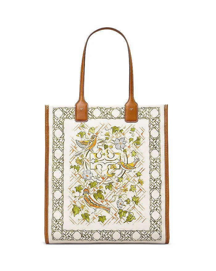 商品[2021夏日新款] Tory Burch|Ella中号印花帆布托特包,价格¥1840,第1张图片