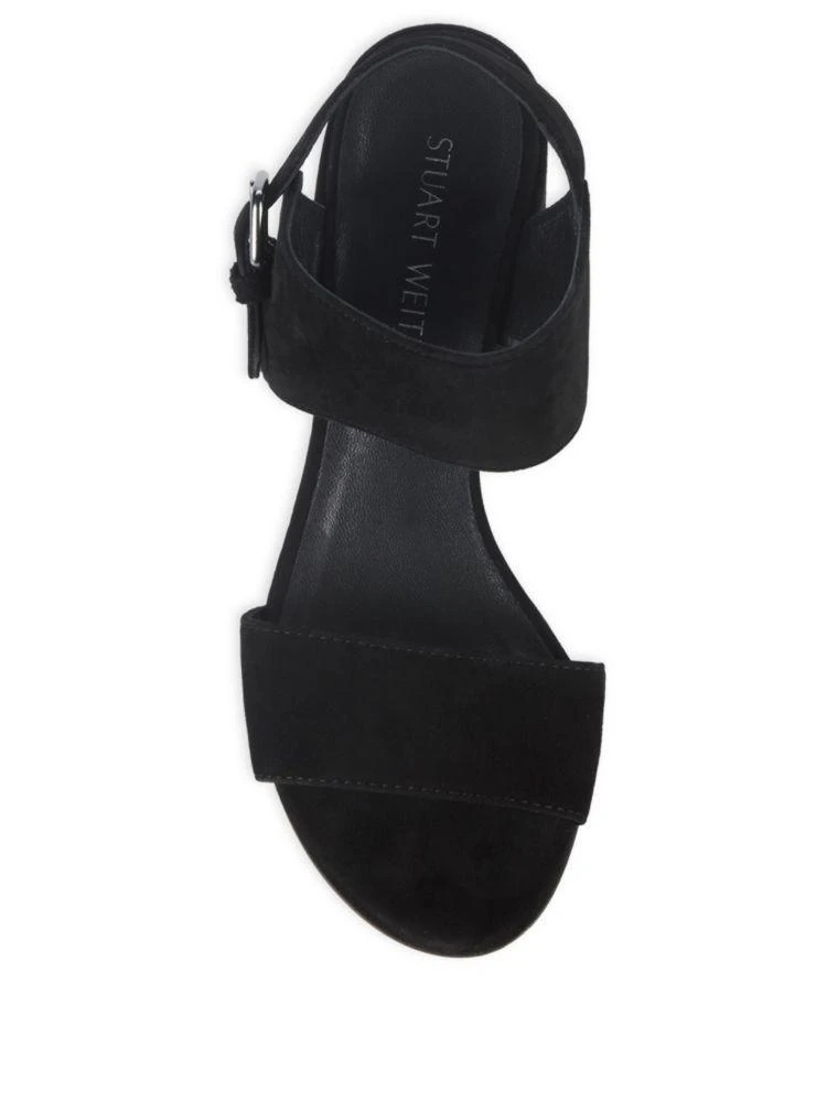 商品Stuart Weitzman|Partingo Suede Slingback Sandals,价格¥1104,第4张图片详细描述