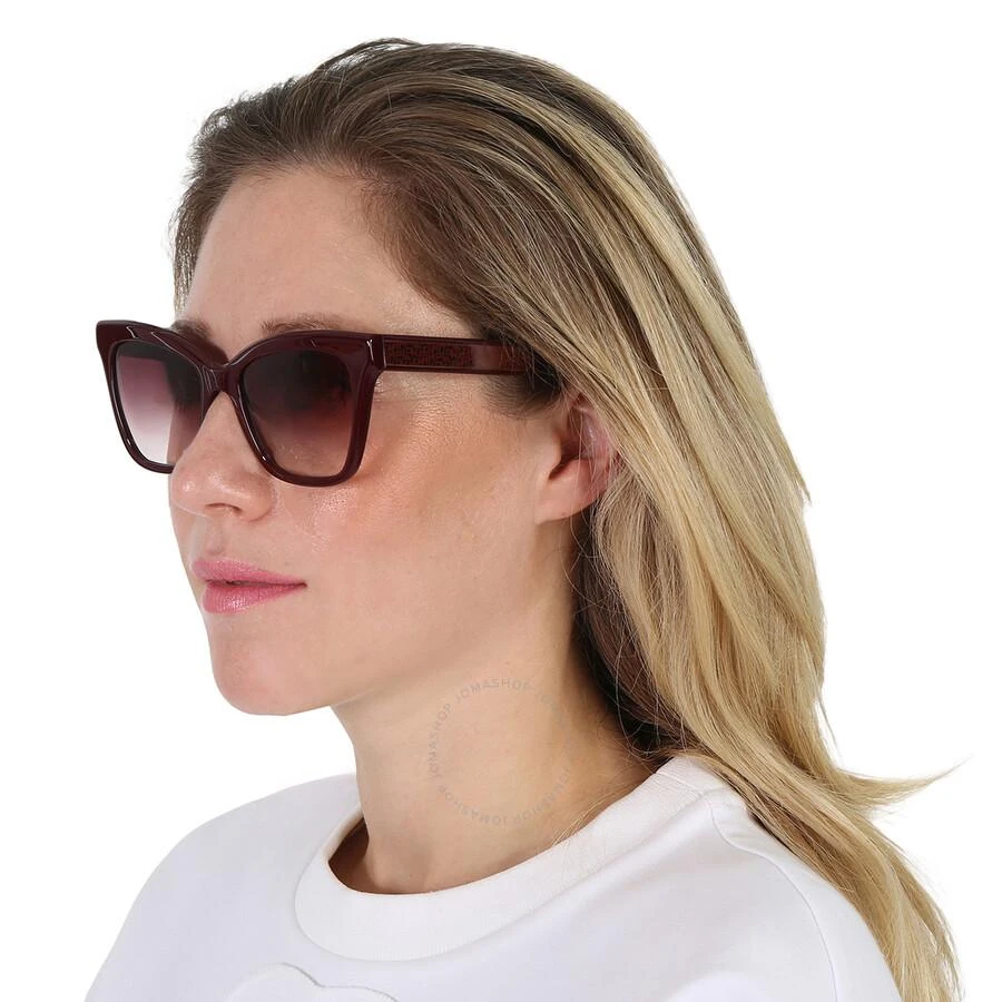 商品Longchamp|Burgundy Gradient Cat Eye Ladies Sunglasses LO699S 601 53,价格¥298,第2张图片详细描述