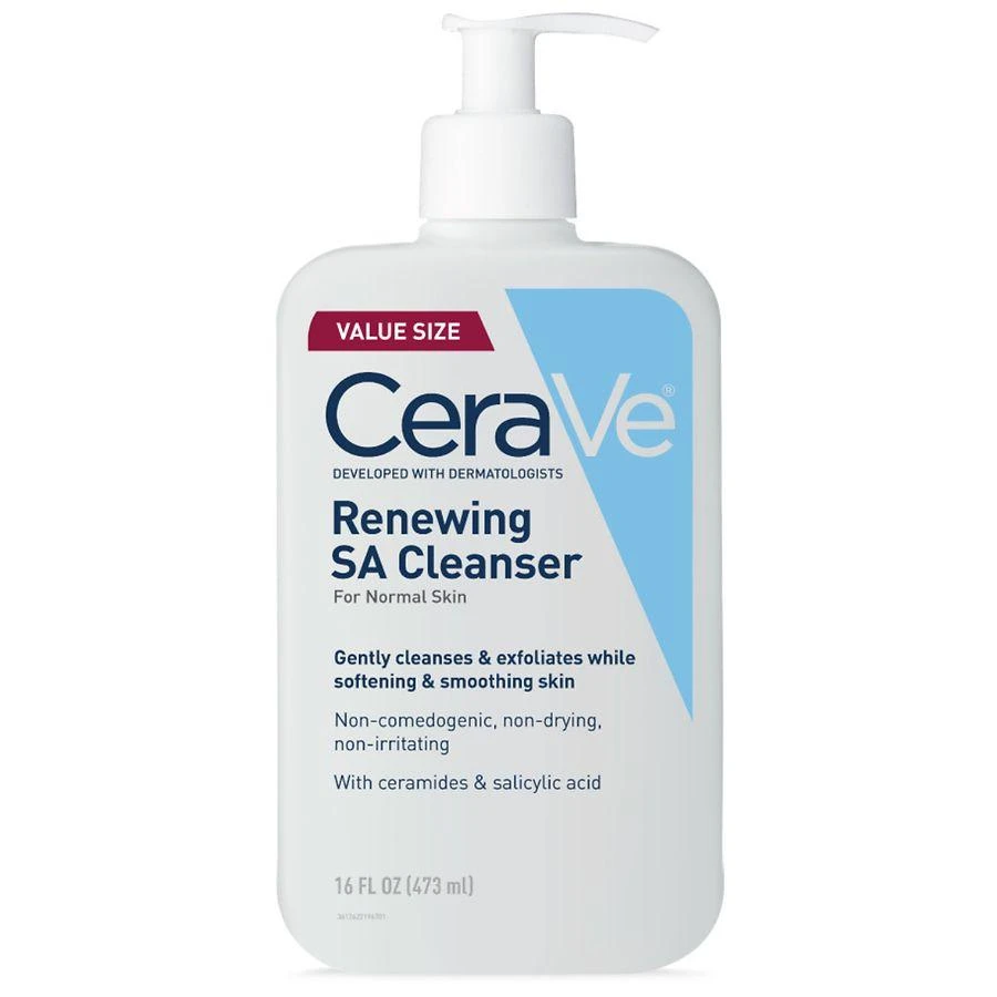 CeraVe Renewing SA Cleanser, Fragrance Free 1