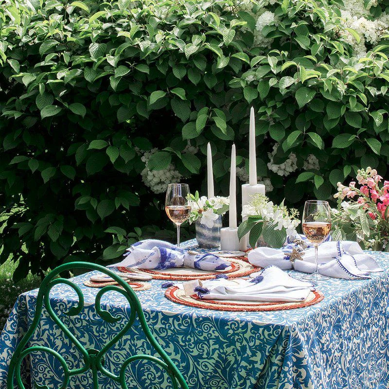 商品Joanna Buchanan|Damask Print Tablecloth, Blue,价格¥1269,第2张图片详细描述