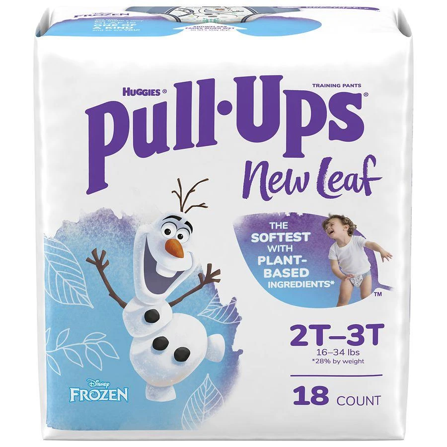 商品Huggies Pull-Ups|New Leaf Boys' Disney Frozen Potty Training Pants 2T-3T,价格¥112,第3张图片详细描述