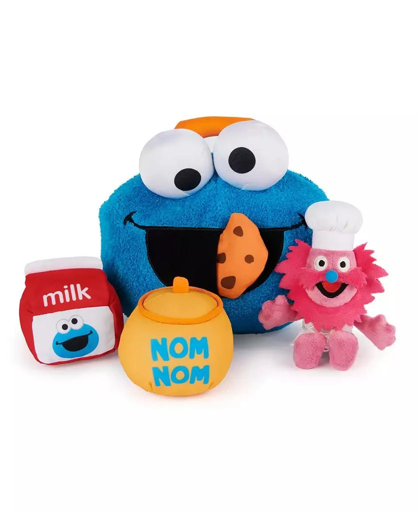 商品Sesame Street|Official Cookie Monster Gonger Premium Plush Sensory Toys Playset,价格¥226,第1张图片