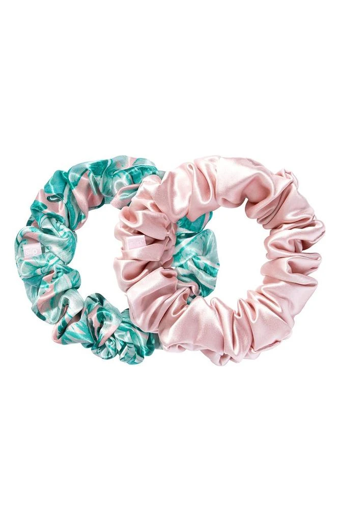 商品Slip|2-Pack Large Silk Scrunchies,价格¥152,第1张图片