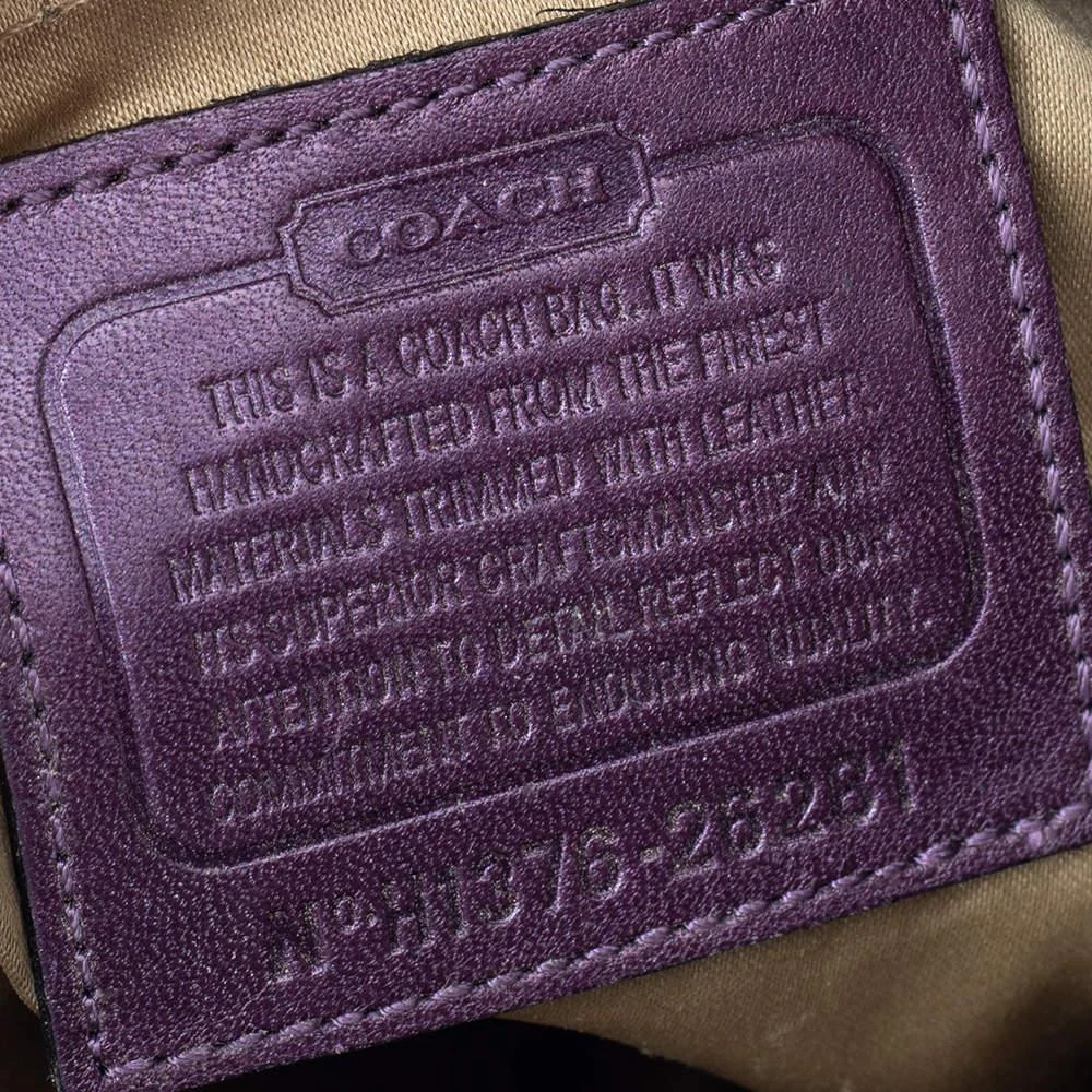 Coach Purple Signature Canvas And Leather Madison Phoebe Shoulder Bag 商品