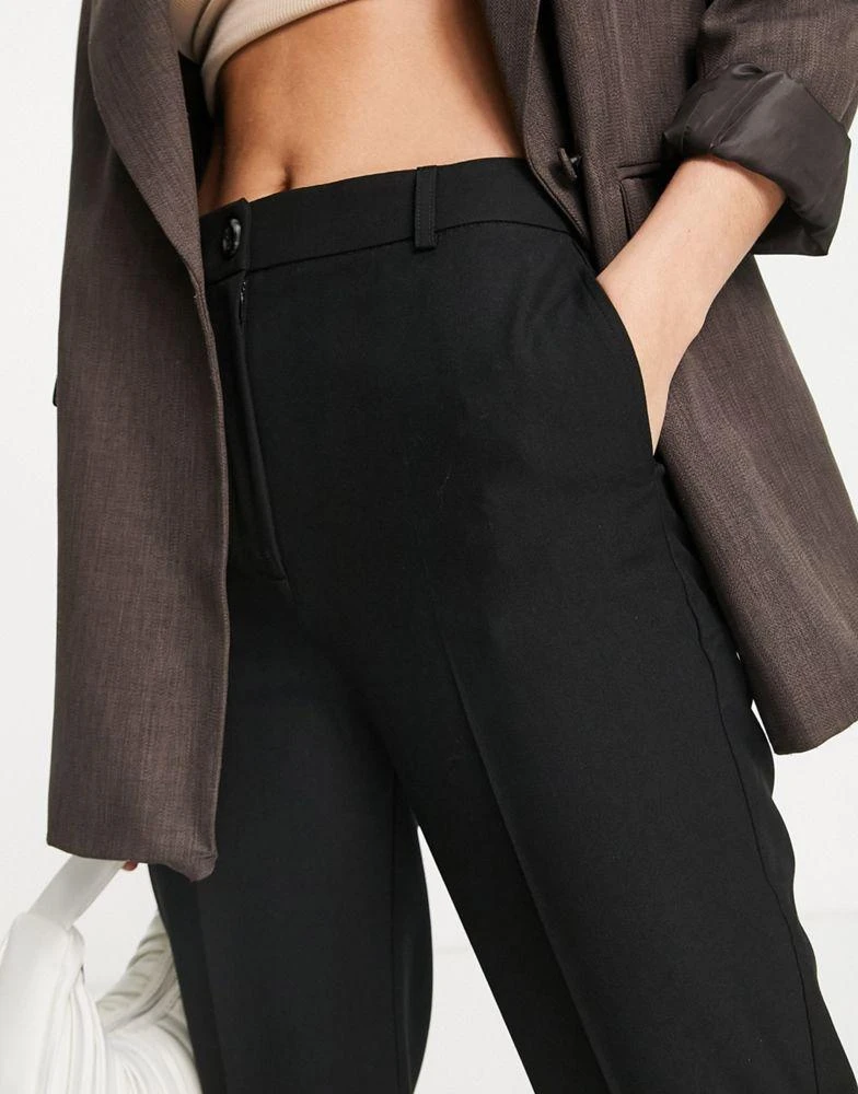 商品ASOS|ASOS DESIGN Tall Mix & Match slim straight suit trousers in black,价格¥215,第3张图片详细描述