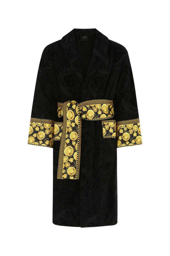 商品Versace|Versace Medusa Printed Long-Sleeved Robe,价格¥3709,第1张图片