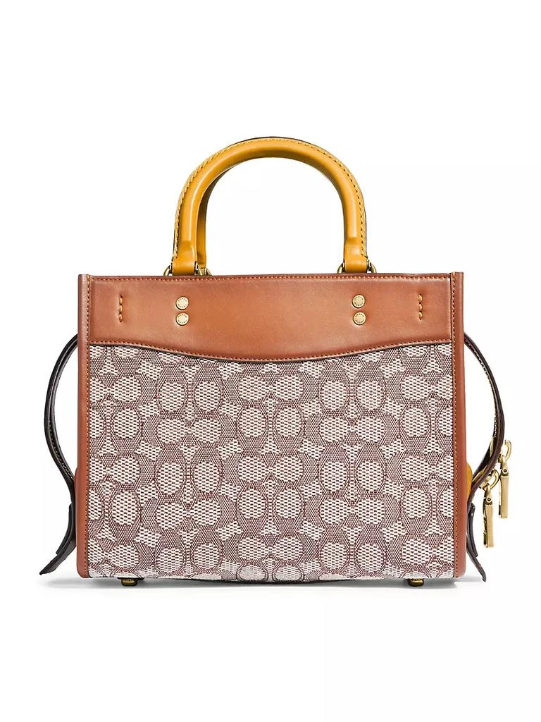 商品Coach|Rogue 25 Signature Jacquard Satchel,价格¥5081,第4张图片详细描述