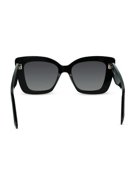 商品Salvatore Ferragamo|Gancini 52MM Butterfly Sunglasses,价格¥2455,第7张图片详细描述