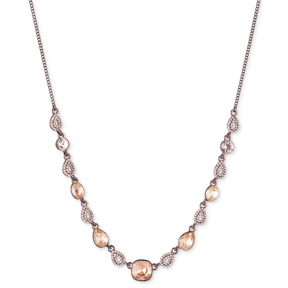 商品Givenchy|Brown Gold-Tone Silk Cushion-Cut Frontal Necklace, 16" + 3" extender,价格¥250,第1张图片