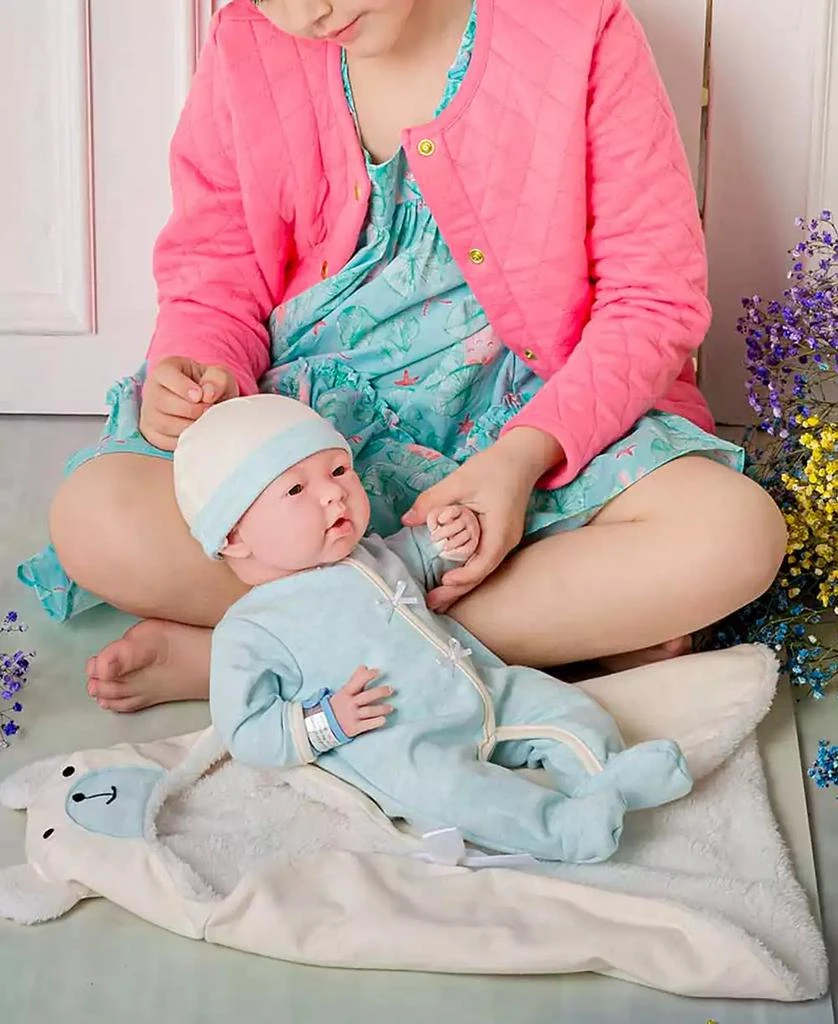 商品JC TOYS|La Newborn Nursery 15.5" Baby Doll Bunting Bear Gift Set, 9 Pieces,价格¥373,第4张图片详细描述