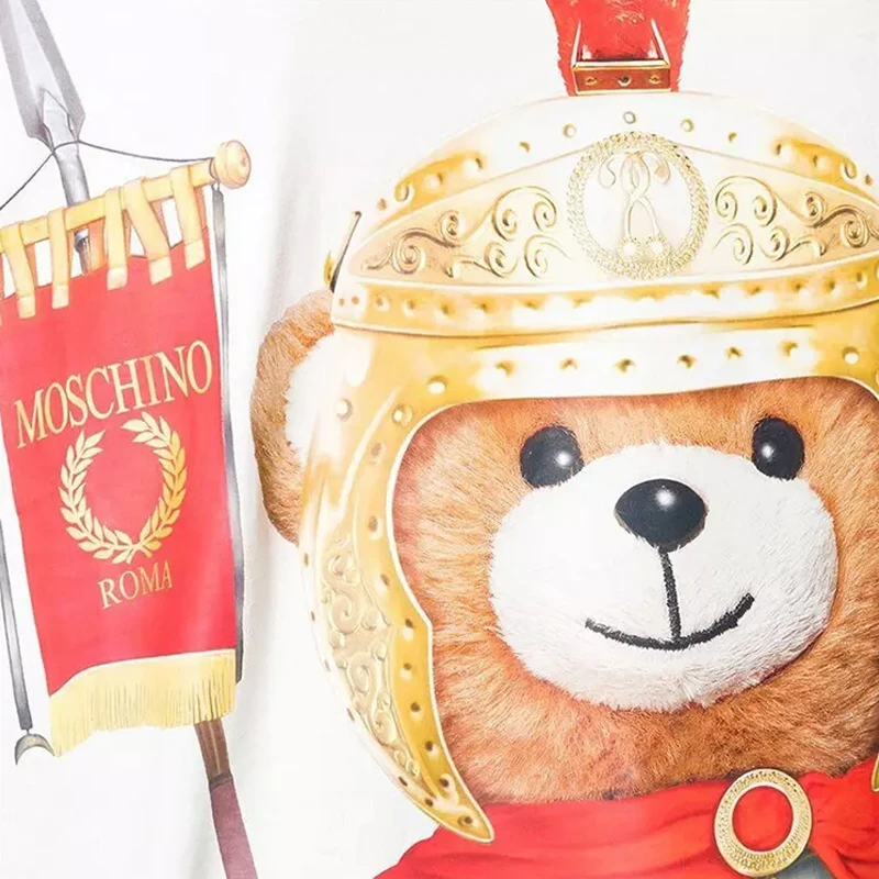 商品Moschino|Moschino 莫斯奇诺 白色棉女装短体恤 0703-5540-V1002,价格¥1058,第1张图片