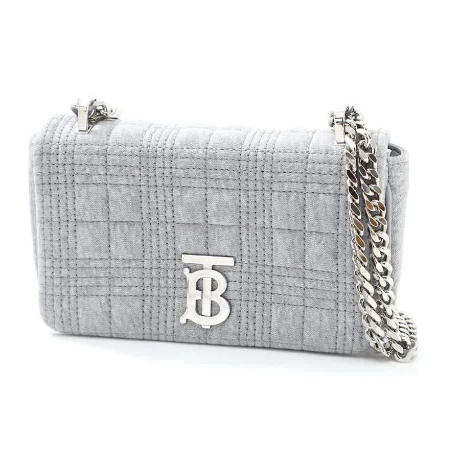 商品Burberry|Grey Taupe Melange Small Lola Quilted Bag,价格¥4857,第1张图片