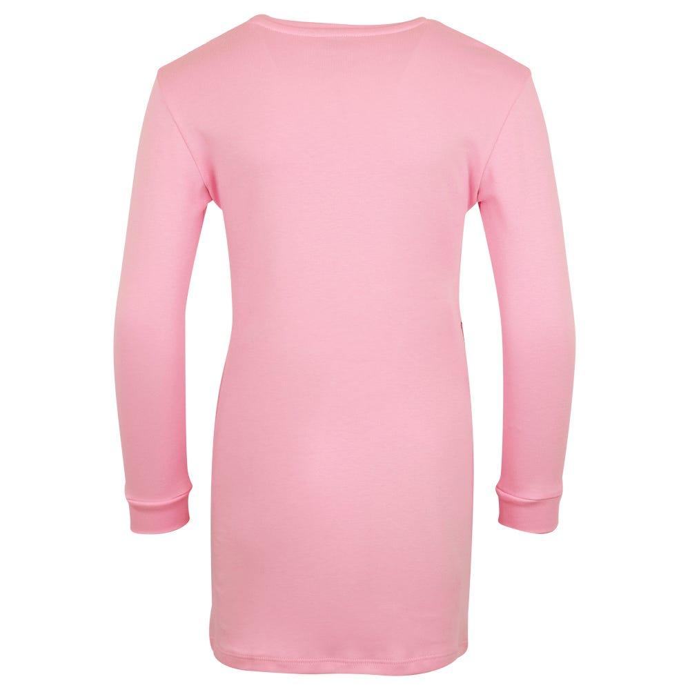 Pink Long Sleeve Bag Print Dress商品第3张图片规格展示