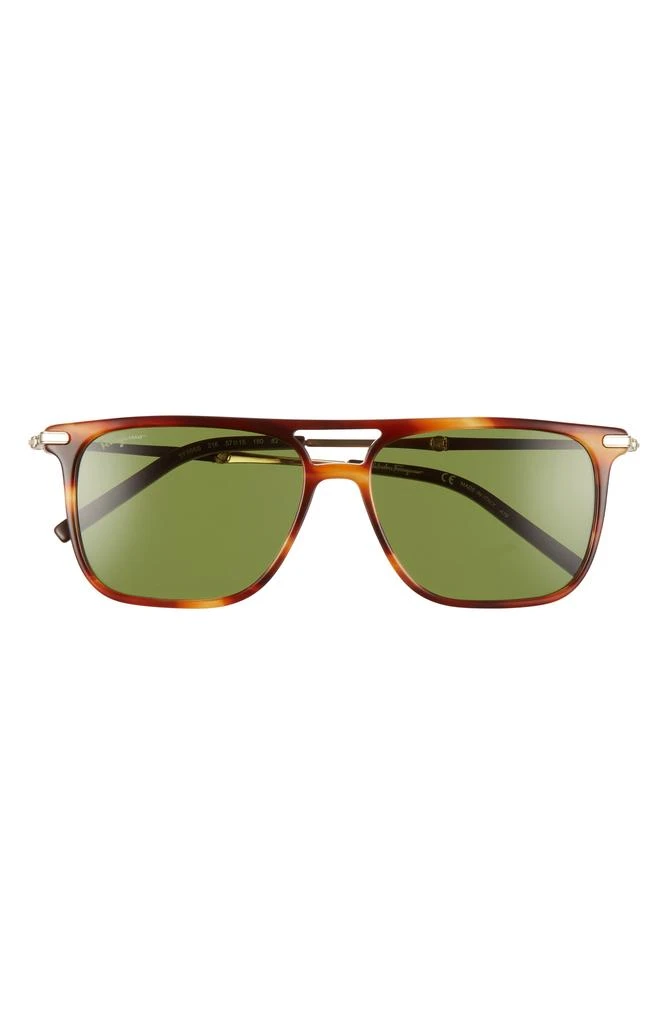 商品Salvatore Ferragamo|Salvatore Ferragamo 57mm Square Sunglasses,价格¥745,第1张图片