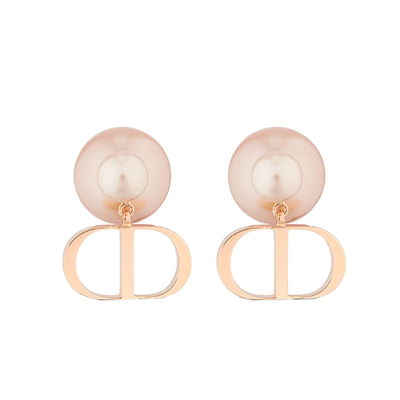 商品Dior|【预售3-7天】迪奥 23新款 女士粉色树脂珠部落风耳环E1293TRIRS_D09P,价格¥3793,第4张图片详细描述
