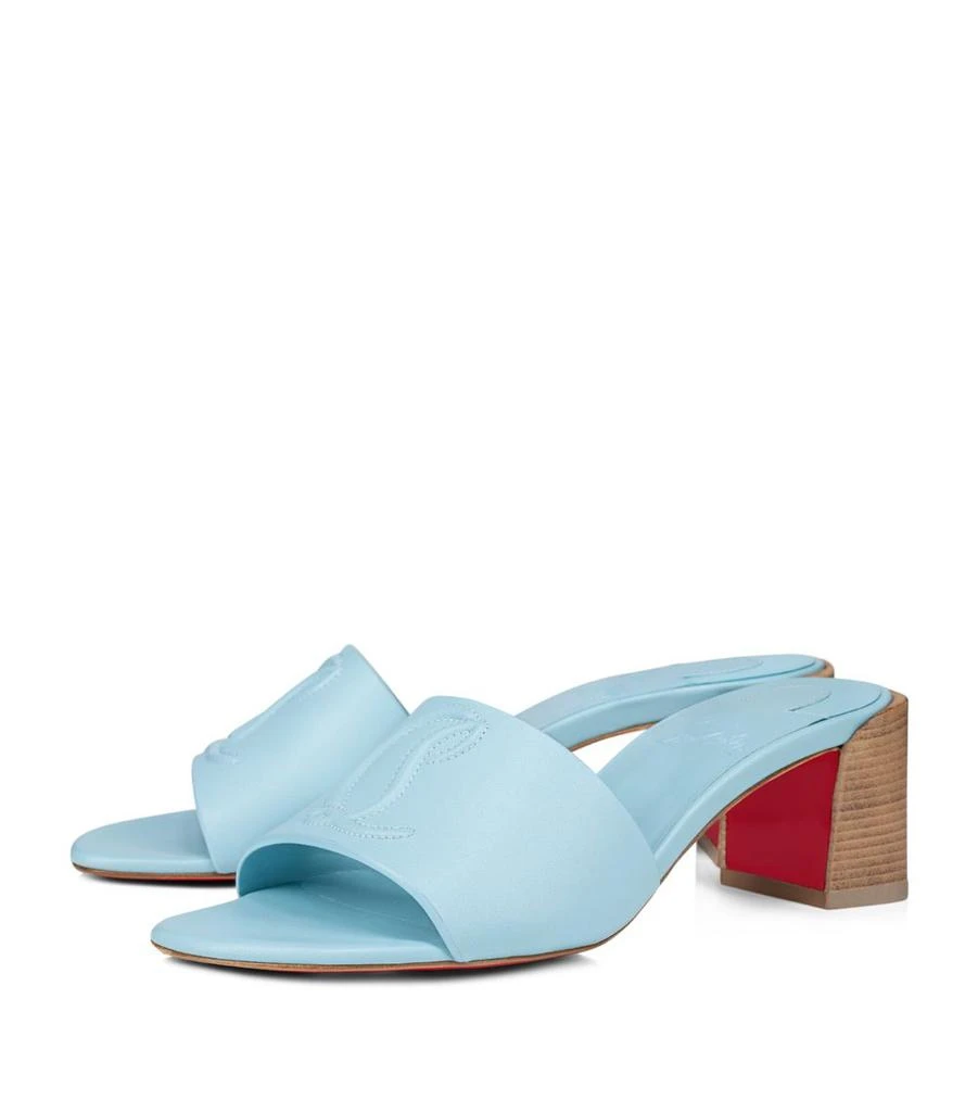 商品Christian Louboutin|CL Leather Heeled Mules 55,价格¥6236,第3张图片详细描述