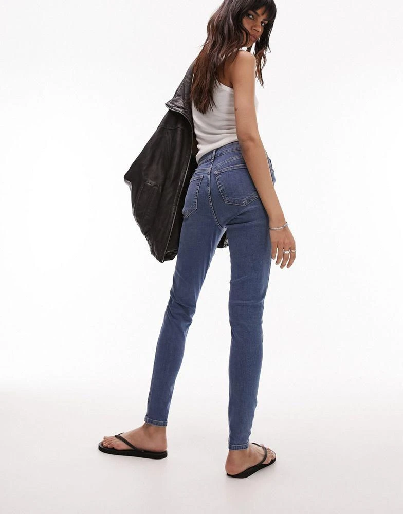 商品Topshop|Topshop Jamie jeans in mid blue,价格¥182,第3张图片详细描述