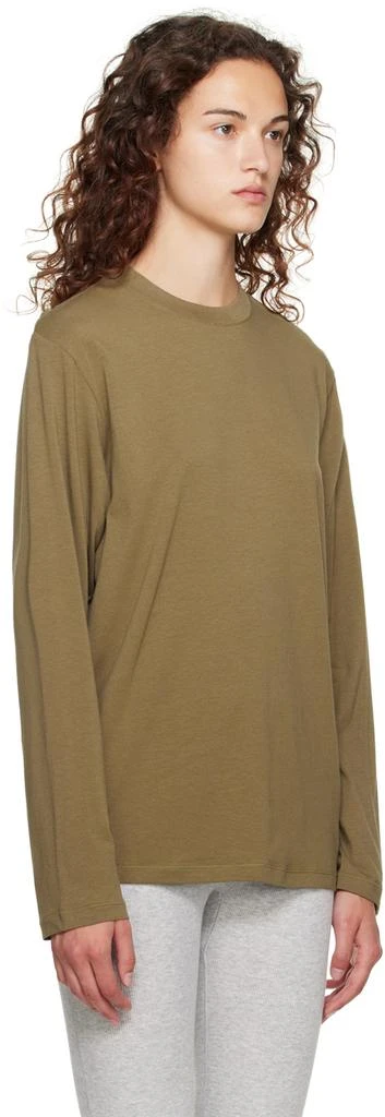 商品SKIMS|Khaki SKIMS Boyfriend Long Sleeve T-Shirt,价格¥482,第2��张图片详细描述