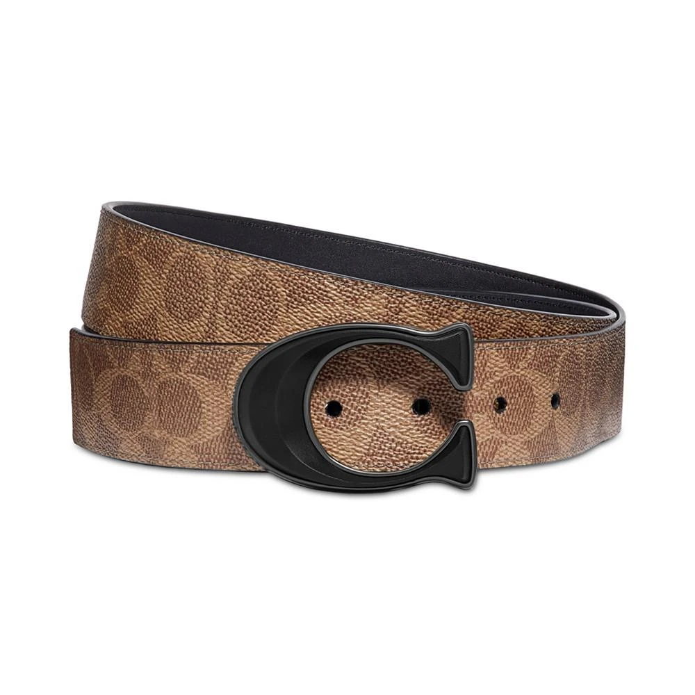 商品Coach|Men's Reversible Signature C Buckle Leather Belt,价格¥1487,第1张图片