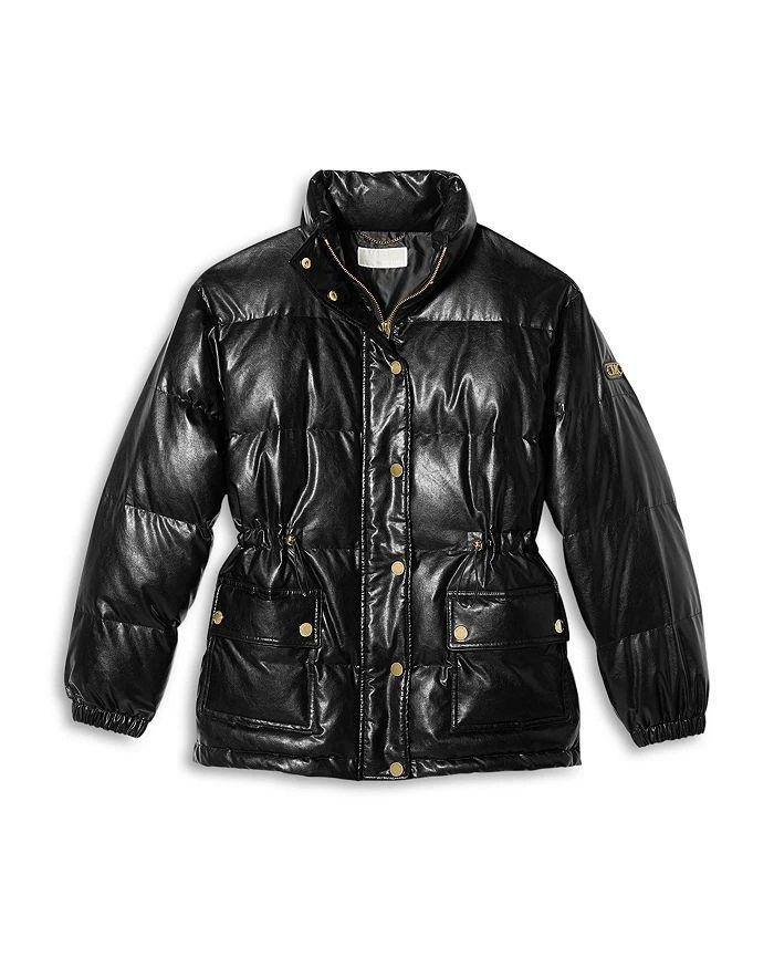 商品Michael Kors|Faux Leather Midweight Puffer Coat,价格¥1817,第3张图片详细描述