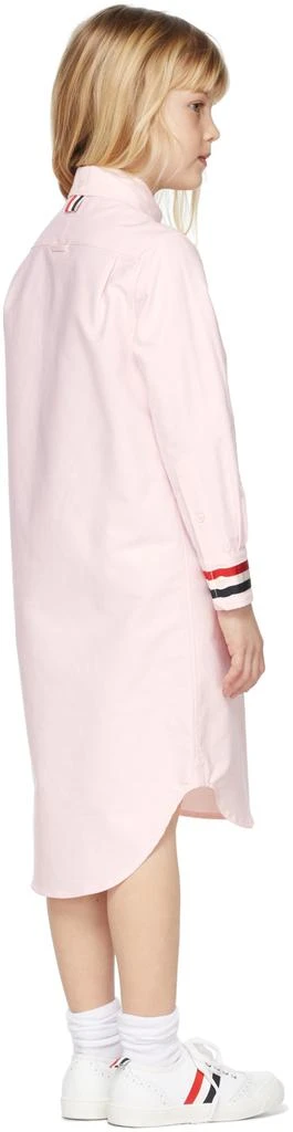 商品Thom Browne|粉色 Trompe L'Oeil Tie 儿童衬衫连衣裙,价格¥1592,第4张图片详细描述
