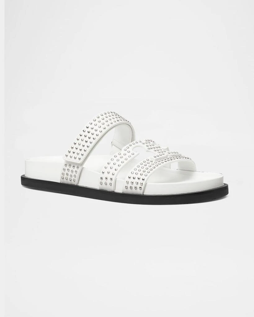 商品Tory Burch|Ines Leather Triple-Band Sport Slide Sandals,价格¥1882,第3张图片详细描述