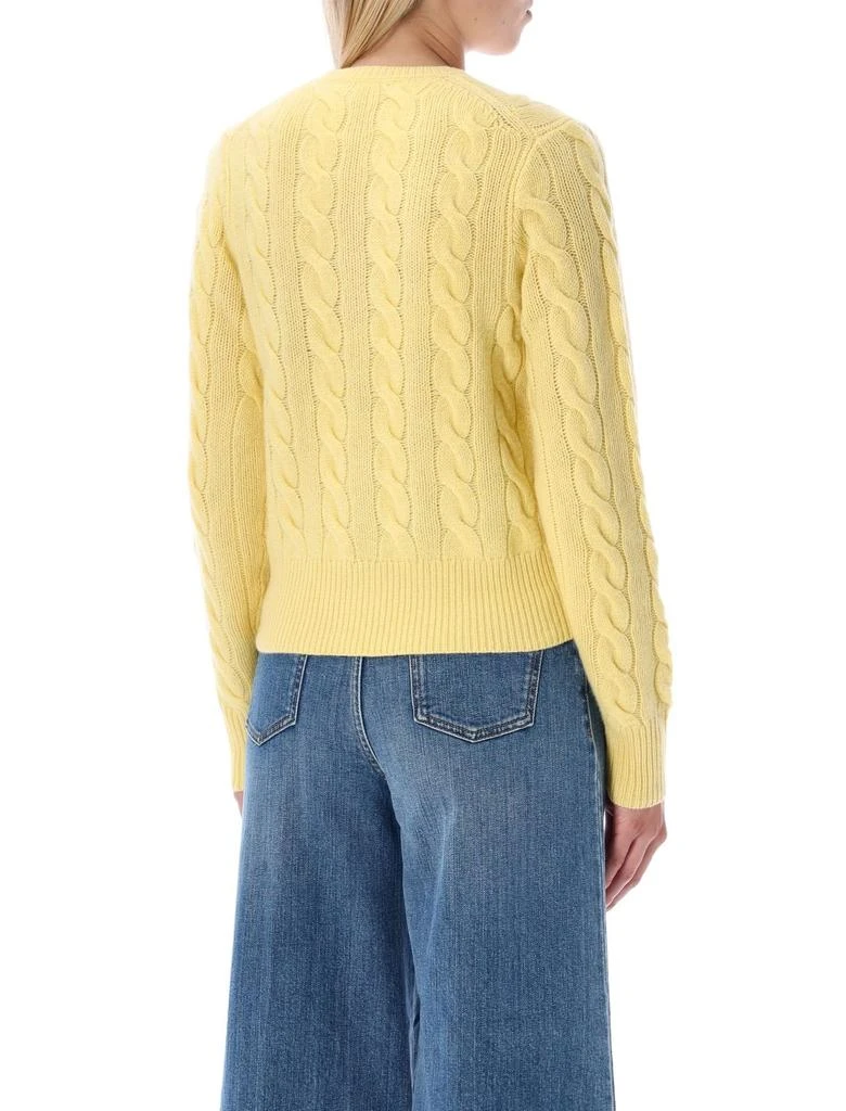 商品Ralph Lauren|Polo Ralph Lauren Pony Embroidered Cable-Knit Cardigan,价格¥1353,第2张图片详细描述