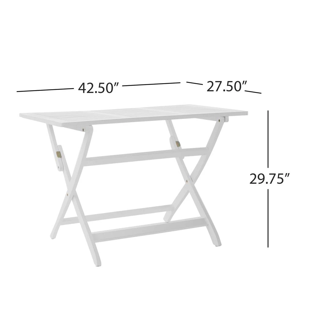 商品Streamdale Furniture|Streamdale Weather-Resistant Folding Acacia Wood Dining Table for Outdoor Entertaining,价格¥2794,第4张图片详细描述