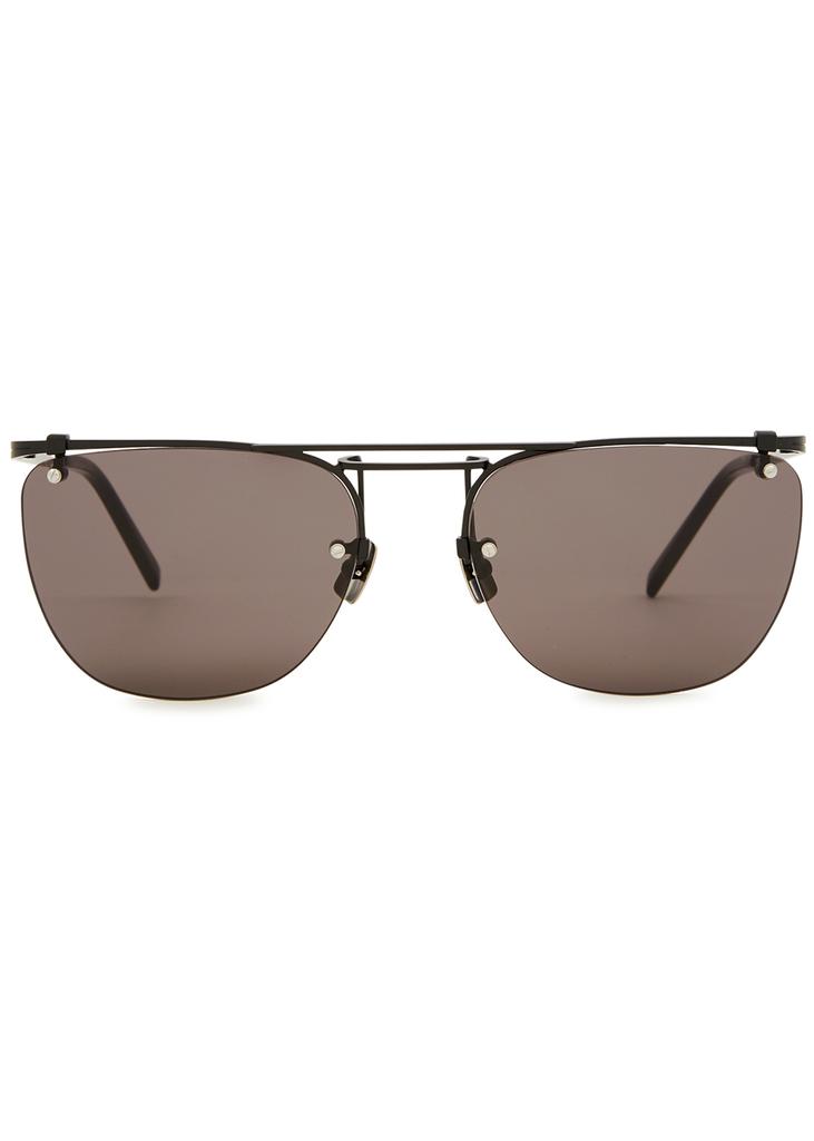 Rimless round-frame sunglasses商品第2张图片规格展示