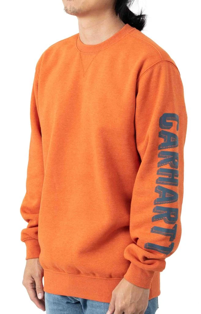 商品Carhartt|(104904 ) Loose Fit MW Sleeve Graphic Crewneck - Jasper Heather ,价格¥163,第2张图片详细描述