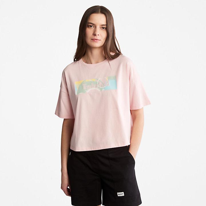 Pastel T-Shirt for Women in Pink商品第1张图片规格展示