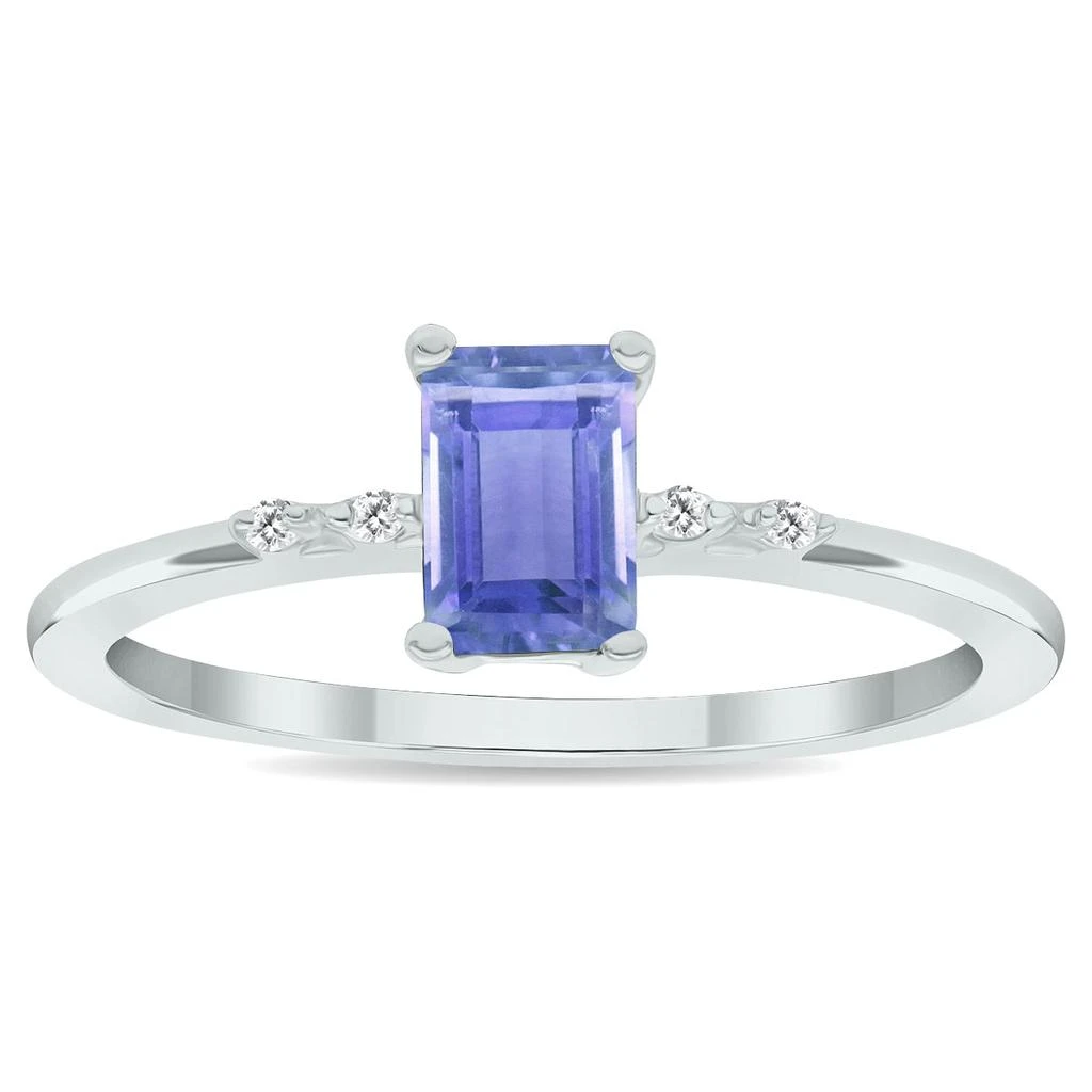 商品SSELECTS|Women's Tanzanite And Diamond Sparkle Ring In 10K White Gold,价格¥1858,第1张图片