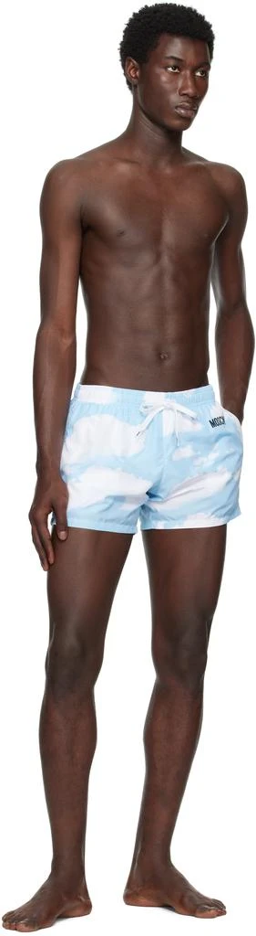 商品Moschino|蓝色 Archive Clouds 泳裤,价格¥1856,第4张图片详细描述