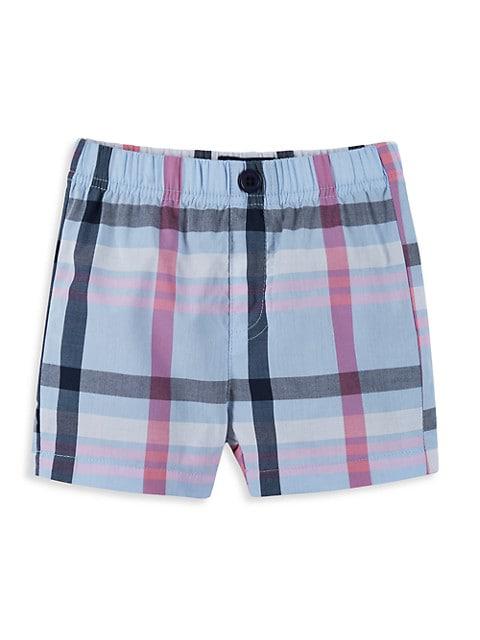 Baby Boy's 2-Piece Shirtzie Bodysuit & Plaid Shorts Set商品第4张图片规格展示
