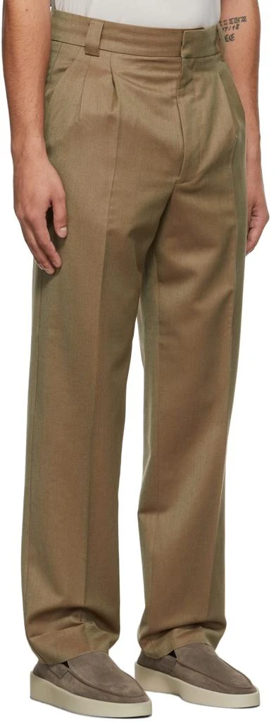 商品Fear of god|Beige Double Pleated Tapered Trousers,价格¥2179,第2张图片详细描述