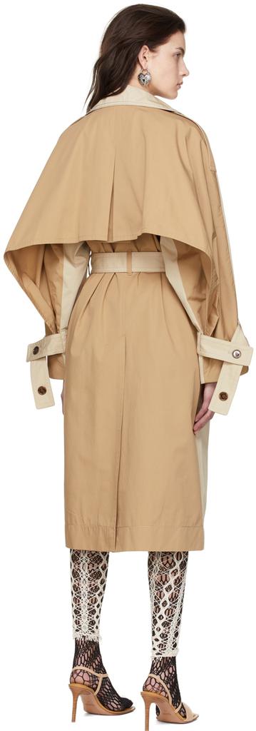 Beige Organic Cotton Coat商品第3张图片规格展示